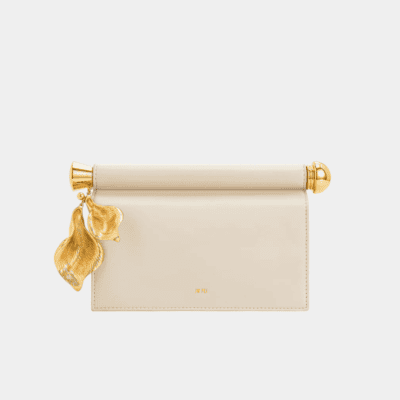 HOLLY METAL PENDANT EMBELLISHED CLUTCH