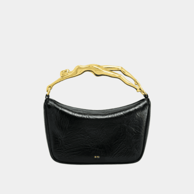 JENNY WOVEN HUMAN-SHAPED HANDLE HANDBAG