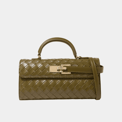 KEYLA WEAVE TEXTURE TOP HANDLE BAG