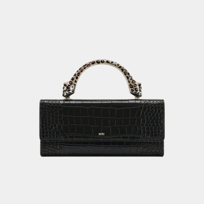 MAYA LEOPARD-SHAPED HANDLE HANDBAG