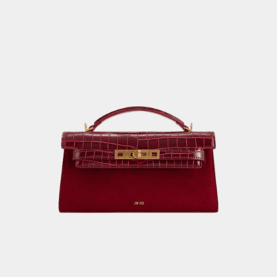 NOOR FAUX SUEDE TOP HANDLE BAG