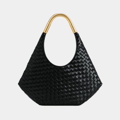 OLIVIA HAND-WOVEN METAL HANDLE HEBO BAG