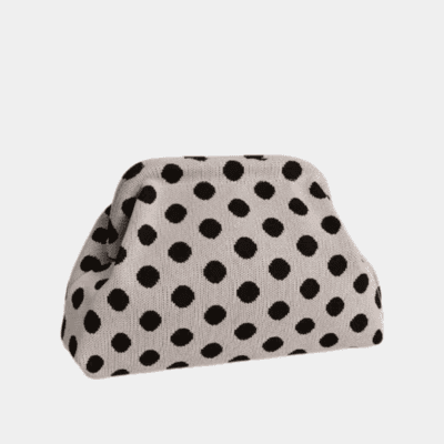 WOVEN POLKA DOTS PURSE